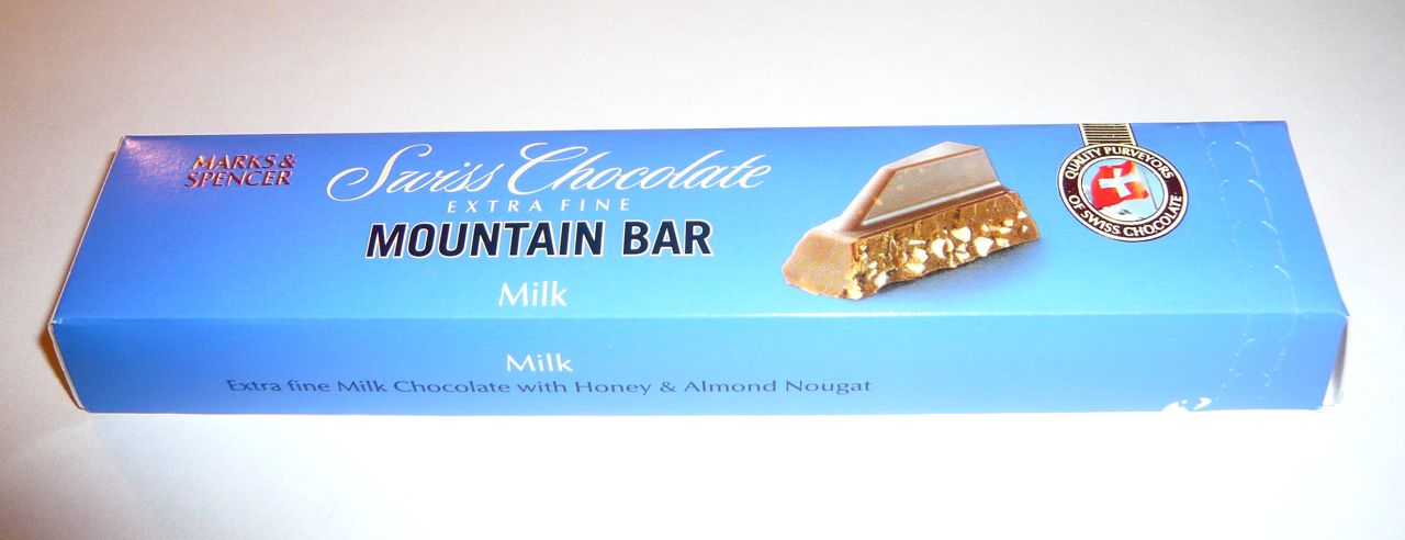 M&S Swiss Chocolate Extra Fine Mountain Bar