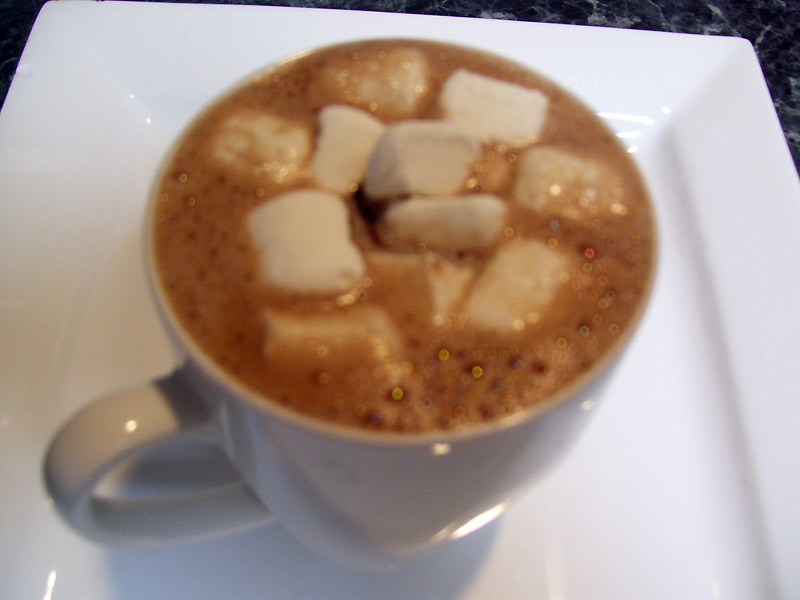 Delicious Hot Chocolate With Marshmallows. Simple Hot Chocolate