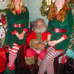 Santa and his sexy helpers