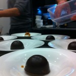 Dessert No. 2 waiting for hot chocolate sauce