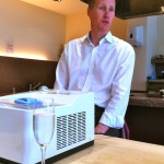 Paul with one of the ice cream makers
