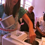 Jo explains how the ice cream maker works