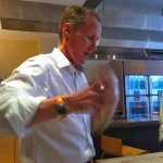 Paul making cocktails