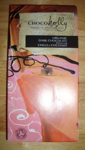 Chocoholly Organic Dark Chocolate Infused with Chilli & Coconut 