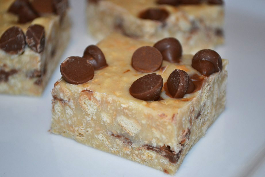 No Bake Chocolate Chip Cookie Bars Recipe - Chocablog